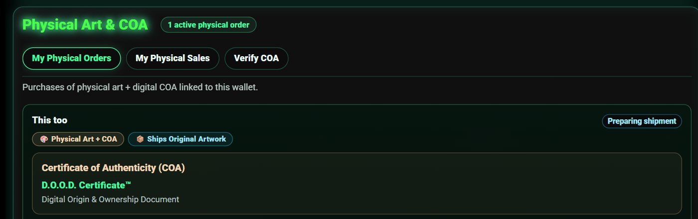 Order status showing Preparing Shipment on the buyer's side